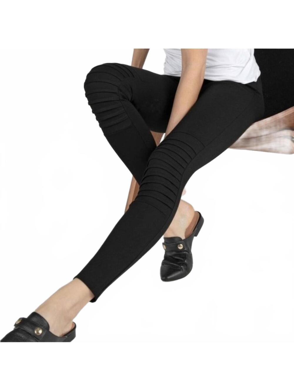 Ruti All-Mighty Moto Ponti Pants High Rise Stretch Black Women's Size 3 Medium